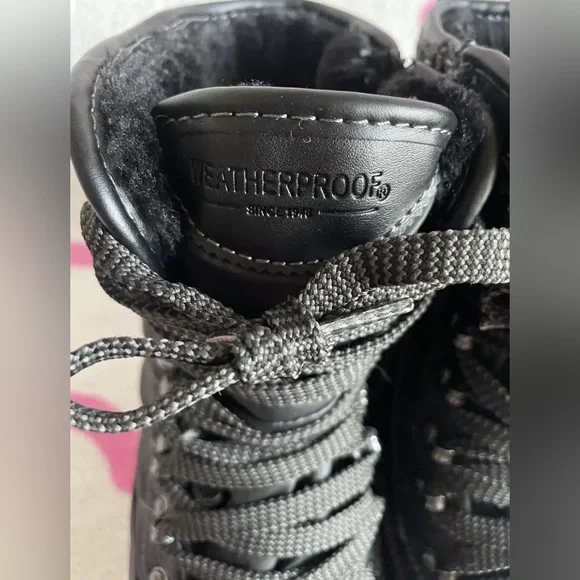 Weatherproof Boots Womens 6 M Katie Side Zip Quilted Winter Snow Bootie Black - Picture 7 of 12